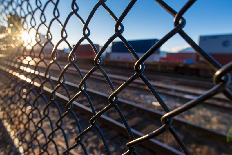 Industrial Fence Painting