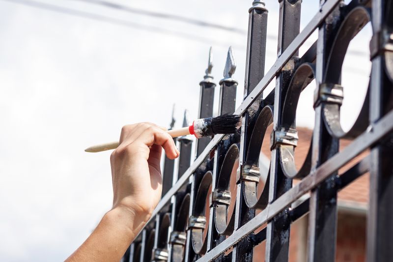 Industrial Fence Painting